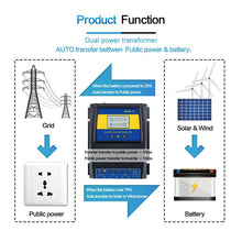 Load image into Gallery viewer, Auto ATS Dual Power Transfer Switch Solar Charge Controller wind System DC 12V 24V 48V AC 110V 220V - jnpworldwide