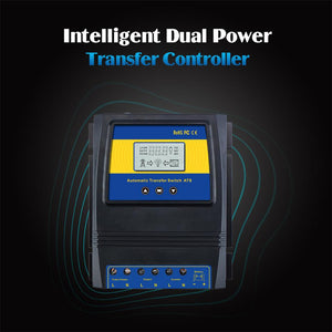 Auto ATS Dual Power Transfer Switch Solar Charge Controller wind System DC 12V 24V 48V AC 110V 220V - jnpworldwide