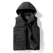 Load image into Gallery viewer, Vest Jacket WaistCoat Hooded Sleeveless Men Winter Fashion Casual Warm Cotton Padded Vests Waistcoat - jnpworldwide