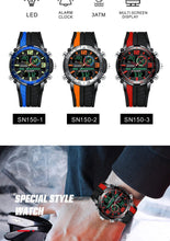 Load image into Gallery viewer, Sensor Digital Watch Men Sport Watches Fashion Dual display Waterproof Clock LED Digital Man Military - jnpworldwide