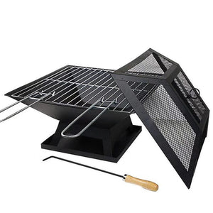 BBQ grill stainless steel non stick mat barbecue kitchen cooking grilling set roast tread stride kit - jnpworldwide
