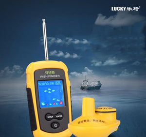 Portable Wireless WiFi Fish Finder Depth Sonar Sounder Alarm Transducer Fishfinder Colorful Display - jnpworldwide