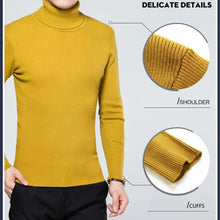 Load image into Gallery viewer, Spring Sweater Males Turtleneck Solid Color Casual Sweater Slim Fit Knitted Cotton Pullovers Shirts - jnpworldwide