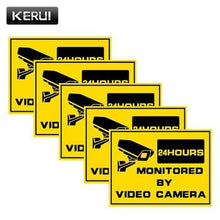 Load image into Gallery viewer, WARNING STICKER Security Signs-Window Stickers Home Surveillance System CCTV Alert Sticker IP Camera - jnpworldwide
