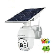 Camera Solar Panel Outdoor Monitor CCTV Smart Home Alarm digital lens body zoom black Waterproof - jnpworldwide