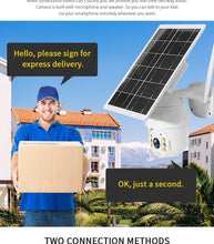 Load image into Gallery viewer, Camera Solar Panel Outdoor Monitor CCTV Smart Home Alarm digital lens body zoom black Waterproof - jnpworldwide