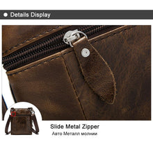 Load image into Gallery viewer, Genuine Leather Bag Crossbody Chest top Designer  fashion Messenger Shoulder tote men new set purses - jnpworldwide