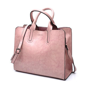 Leather Handbags Women Bag High Quality Casual Shoulder Female Trunk Tote Spanish Brand Ladies Large - jnpworldwide