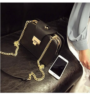 Fashion Women Shoulder Bag Chain Strap Flap Designer Handbags Clutch Ladies Messenger Metal Buckle 1 - jnpworldwide