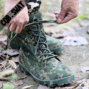 Winter Tactical Boots Men Breathable Camouflage Army Desert Safety Shoes Military Combat comfortable - jnpworldwide