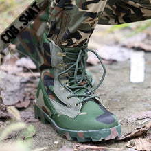 Load image into Gallery viewer, Winter Tactical Boots Men Breathable Camouflage Army Desert Safety Shoes Military Combat comfortable - jnpworldwide