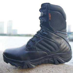 Winter Autumn Men Military Boots Quality Special Tactical Desert Combat Army Work Shoes Leather Snow - jnpworldwide