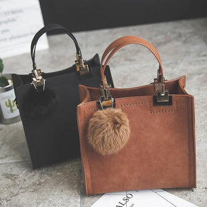 NEW HOT handbag women casual tote bag female shoulder messenger quality Suede Leather handbag tote - jnpworldwide