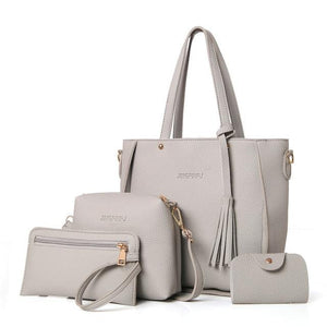 Women Bag Set Top Handle Big Female Handbag Fashion Shoulder Purse Ladies PU Leather Crossbody new - jnpworldwide