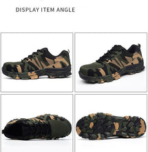 Load image into Gallery viewer, New Mens Outdoor Steel Toe Cap Military Work Safety Boots Shoes Camouflage Army Puncture Proof Size - jnpworldwide