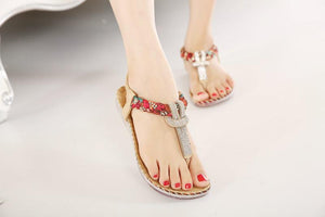 Summer Sandals Women T-strap Flip Flops Thong Sandals Designer Elastic Ladies Sandal Shoes cover new - jnpworldwide