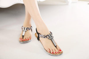 Summer Sandals Women T-strap Flip Flops Thong Sandals Designer Elastic Ladies Sandal Shoes cover new - jnpworldwide