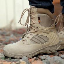 Load image into Gallery viewer, Winter Autumn Men Military Boots Quality Special Tactical Desert Combat Army Work Shoes Leather Snow - jnpworldwide