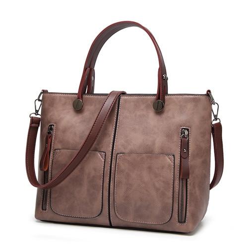 Leather Handbags Women Bag High Quality Casual Shoulder Female Trunk Tote Large designer Fashion 1 - jnpworldwide