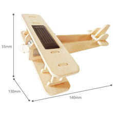 Load image into Gallery viewer, solar Toy Plane power Sensor remove Motion outdoor garden path landscape waterproof kid gift wood - jnpworldwide