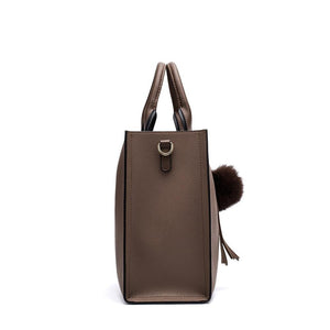 Women Leather Handbags Casual Brown Tote Crossbody Bag TOP handle tote Wallet fashion Clutch Vintage - jnpworldwide