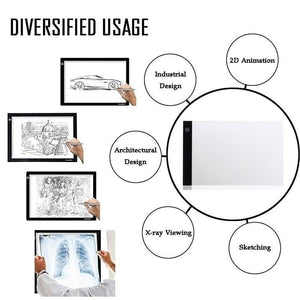 Digital Art Graphic Tablet Artist Drawing Board Light Tracing Writing Portable Electric Tablet Pad 1 - jnpworldwide