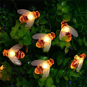 solar light led sensor power Honey Bee remove lamp motion outdoor garden path landscape waterproof - jnpworldwide