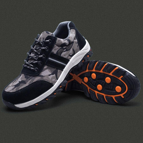 Shoes Safety New Plus Outdoor Steel Toe Cap Protective Men Sole Breathable flats comfortable cover - jnpworldwide