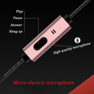 ear Wired Earphone For Mobile Phone Earphones 5 Colors 3.5mm Sport Micro iPhone Xiaomi Mic - jnpworldwide