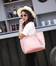 Load image into Gallery viewer, Women Messenger Leather Casual Tassel Handbags Female Designer Bag Vintage Tote Shoulder Quality us - jnpworldwide