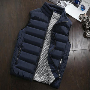 Casual Vest Men Autumn Winter Jackets Thick Sleeveless Coats Male Warm Cotton-Padded Waistcoat gilet - jnpworldwide