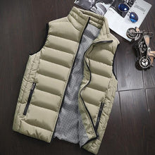Load image into Gallery viewer, Casual Vest Men Autumn Winter Jackets Thick Sleeveless Coats Male Warm Cotton-Padded Waistcoat gilet - jnpworldwide