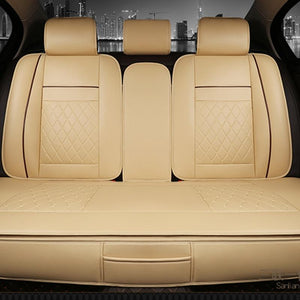 Waterproof Back Rear Car Seat Covers Universal PU Leather Cushion Pad Mat Fit Accessories Interior - jnpworldwide