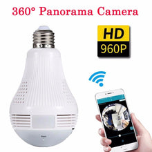 Load image into Gallery viewer, 360 Degree Panorama Video Camera Wifi Light Bulb Surveillance Cam Recorder CCTV Motion Night HD - jnpworldwide