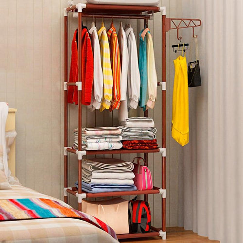 Solid  Hanger Metal Iron Floor Standing Coat Rack Creative Home Furniture Clothes Hanging Storage Shelf - jnpworldwide