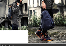 Load image into Gallery viewer, Men&#39;s Crossbody Bag Leather USB Chest fashion top Designer Messenger Shoulder new Backpack Travel - jnpworldwide