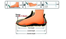Load image into Gallery viewer, Black Men Soccer Shoes Kids design Cleats Training Football Boots High Ankle Sport Sneakers Size new - jnpworldwide