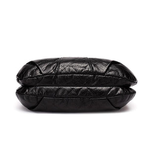 High Quality Black Small Women Messenger Very Soft PU Leather Bag Fashion Female Purses Handbag new - jnpworldwide