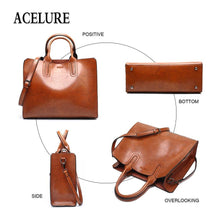 Load image into Gallery viewer, Leather Handbags Big Women Bag High Quality Casual Female Trunk Tote Spanish Brand Shoulder Ladies - jnpworldwide