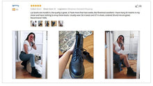 Load image into Gallery viewer, Chunky Motorcycle Boots Women Autumn Fashion Round Toe Lace-up Combat Ladies Shoes comfortable new - jnpworldwide