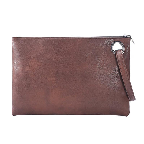 Fashion solid women clutch bag leather women envelope female Handbag messenger Tote Purse Pocket - jnpworldwide