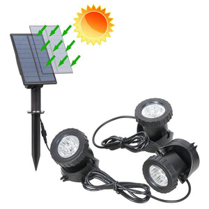 Solar light led sensor power Spotlight remove lamp motion outdoor garden path landscape waterproof - jnpworldwide