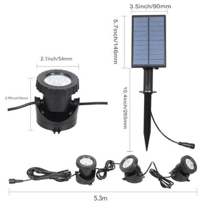 Solar light led sensor power Spotlight remove lamp motion outdoor garden path landscape waterproof - jnpworldwide