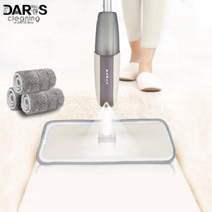 Spray Floor Mop with Reusable Microfiber Pads 360 Degree Handle Mop clean wash - jnpworldwide