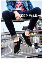 Load image into Gallery viewer, Fashion Black Mens Boots Designer Winter Shoes Men Warm Casual Fur New Warm Winter comfortable flats - jnpworldwide