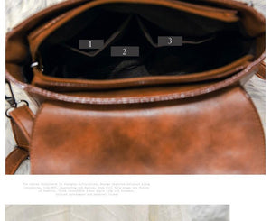 Vintage PU Leather Ladies HandBags Women Messenger Bag Tote Tassel Designer Cross body Shoulder Hot - jnpworldwide