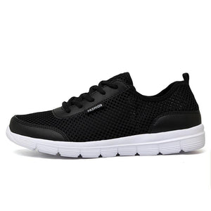 Shoes Summer Sneakers Breathable Casual Shoes Fashion   Lace up Mens Mesh Flats Big Plus cover new - jnpworldwide