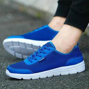 Shoes Summer Sneakers Breathable Casual Shoes Fashion   Lace up Mens Mesh Flats Big Plus cover new - jnpworldwide