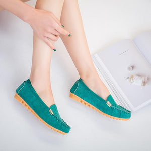 Women Flats shoes Loafers Candy Color Slip Flats Shoes Ballet Comfortable Ladies mens cover pair - jnpworldwide