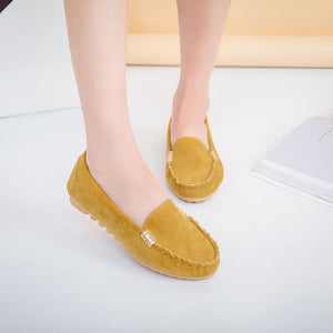 Women Flats shoes Loafers Candy Color Slip Flats Shoes Ballet Comfortable Ladies mens cover pair - jnpworldwide